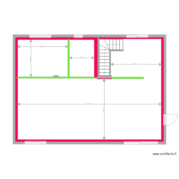 Garage 2020 n21 Cloison interieur. Plan de 0 pièce et 0 m2