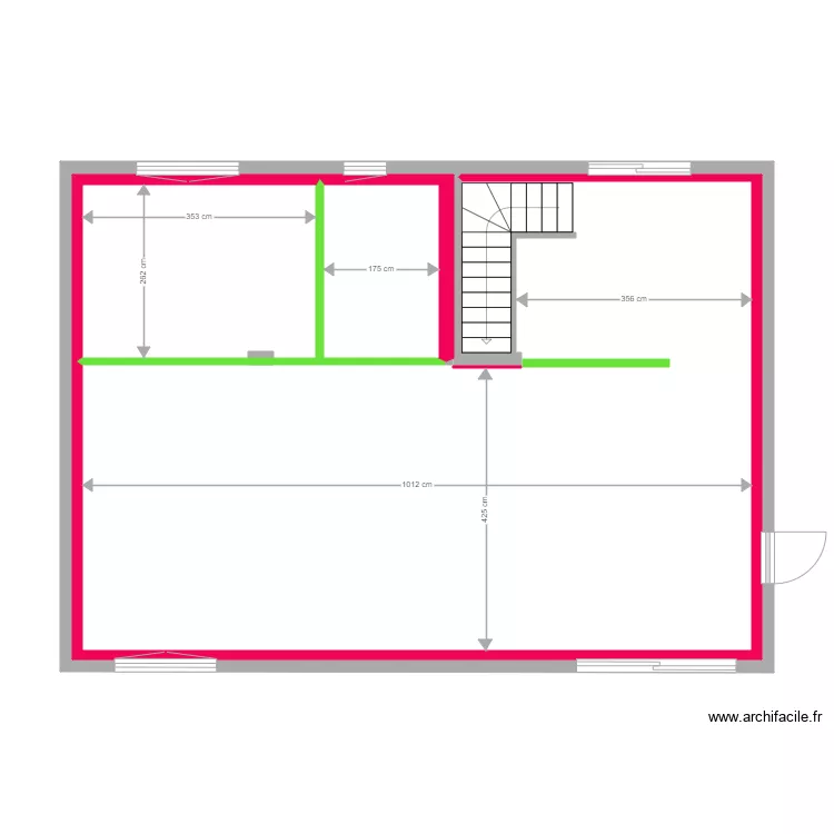 Garage 2020 n21 Cloison interieur. Plan de 