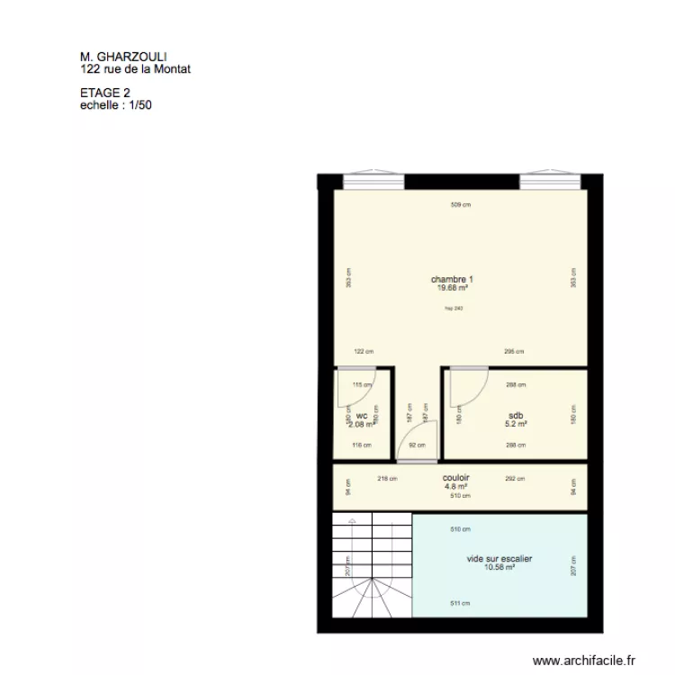 GHARZOULI ETAGE 2. Plan de GHARZOULI ETAGE 2. Plan de