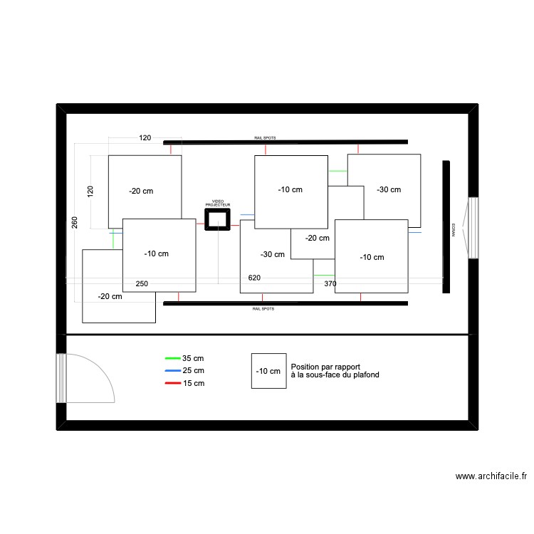 PANNEAU ACOUSTIQUE SAINT-MAURICE . Plan de 3 pièces et 33 m2