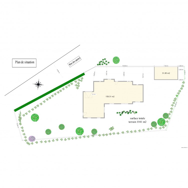 Plan situation 3. Plan de 0 pièce et 0 m2