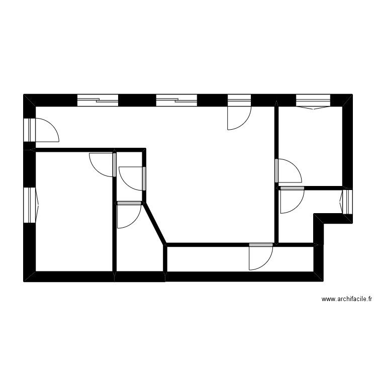 rouah. Plan de 15 pièces et 106 m2