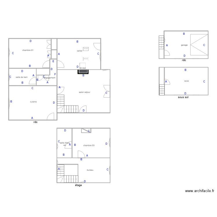 soret PB. Plan de 0 pièce et 0 m2