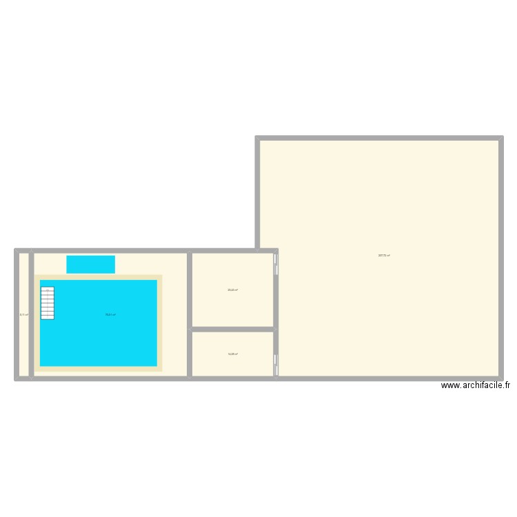 plan bourg 1. Plan de 5 pièces et 324 m2