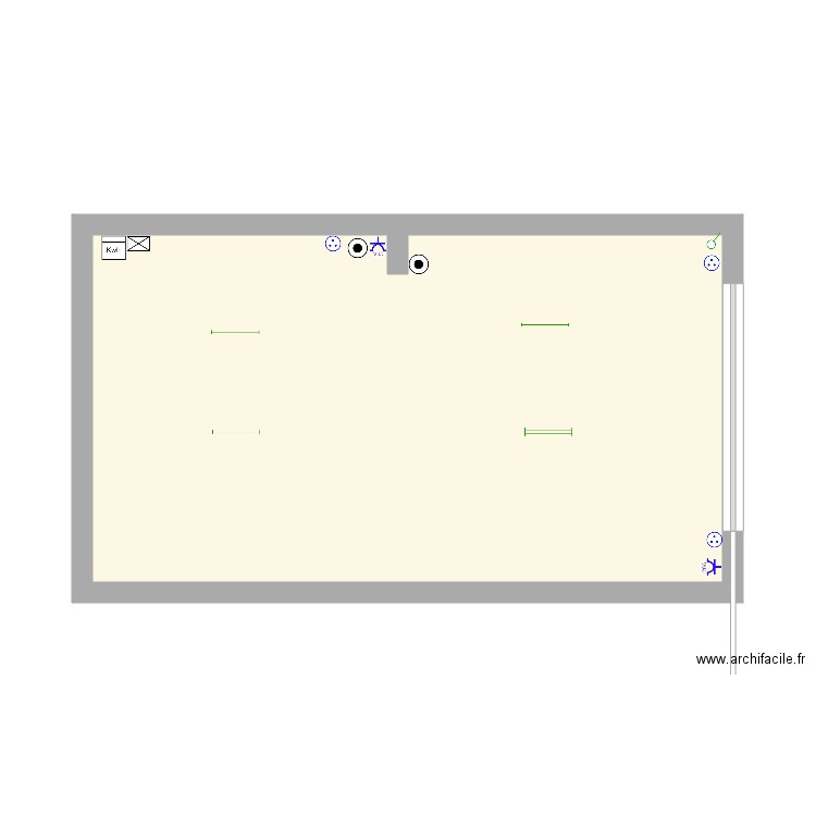 électricité garage. Plan de 0 pièce et 0 m2