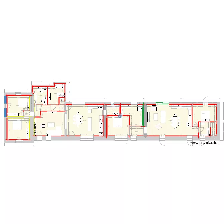chez nous et gite v5 m. Plan de 