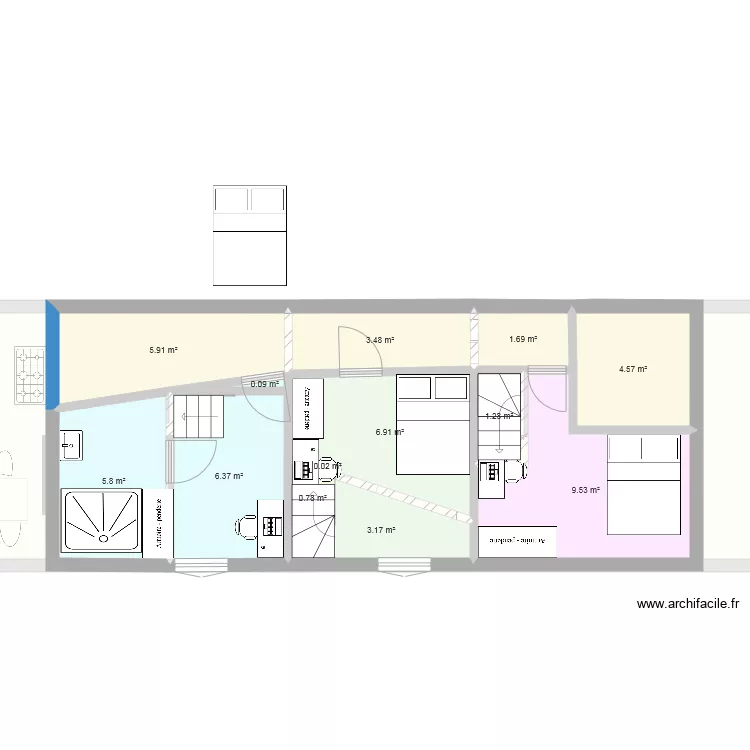 Double gite 2. Plan de 