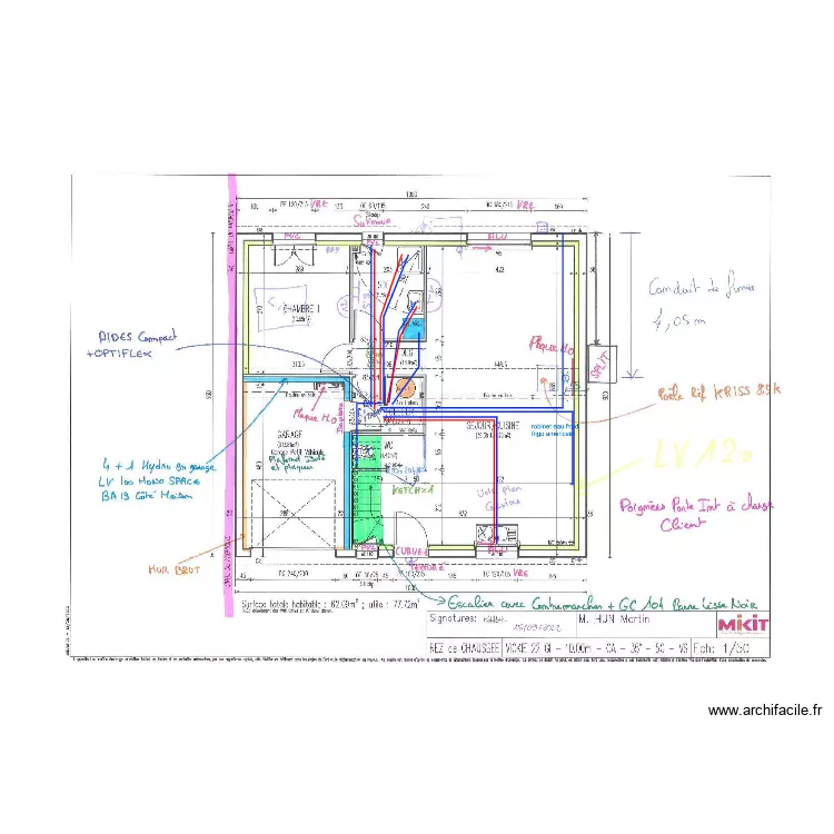 HUN HYDRAULIQUE RDC. Plan de 