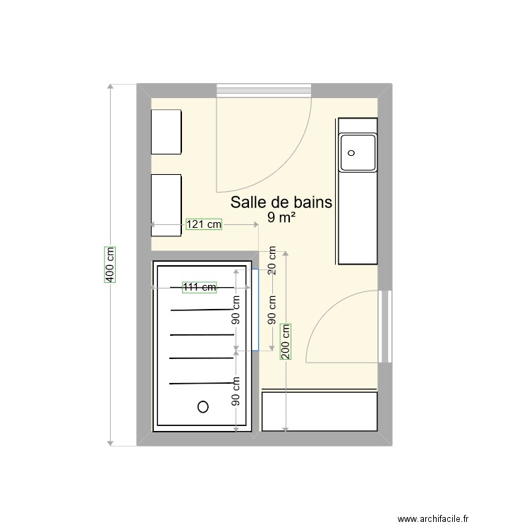 Salle de bains. Plan de 0 pièce et 0 m2