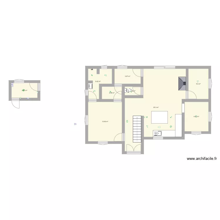 maison rez de chaussé. Plan de maison rez de chaussé. Plan de