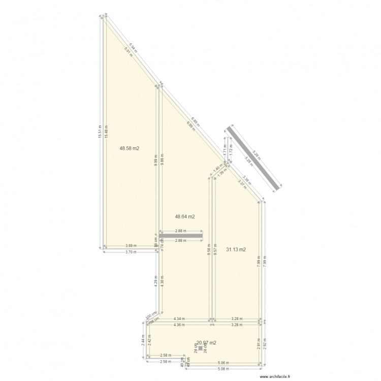 karim. Plan de 4 pièces et 149 m2