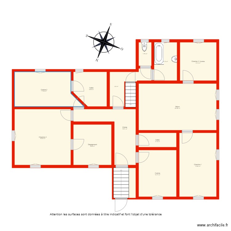 BI 3276 niveau vie non Côté. Plan de 0 pièce et 0 m2