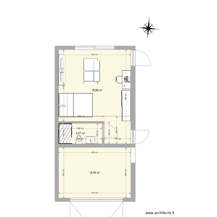 GARAGE BATEAU V1. Plan de 0 pièce et 0 m2