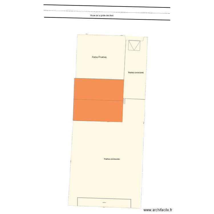 Plan de masse. Plan de 3 pièces et 198 m2