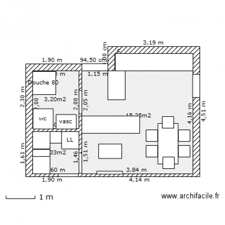 appart maison. Plan de 0 pièce et 0 m2