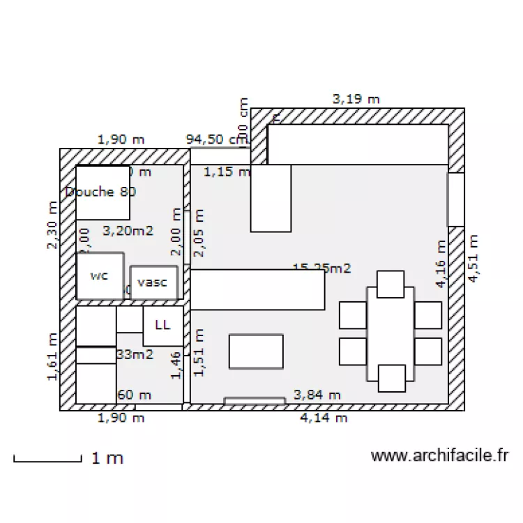 appart maison. Plan de 