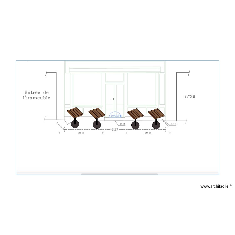 Terrasse Valmy. Plan de 0 pièce et 0 m2