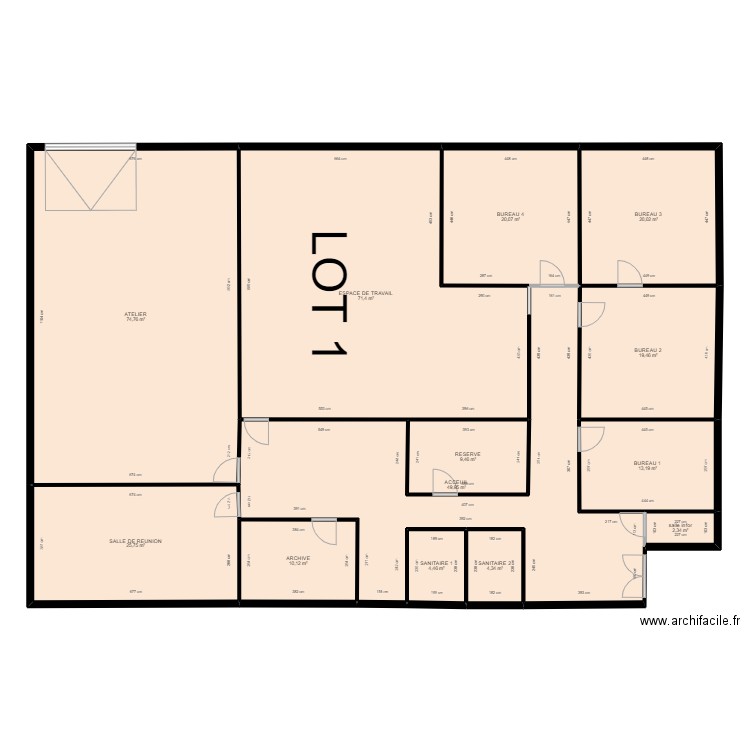 LOT 1 ALCANTARA VILLEBON. Plan de 13 pièces et 325 m2