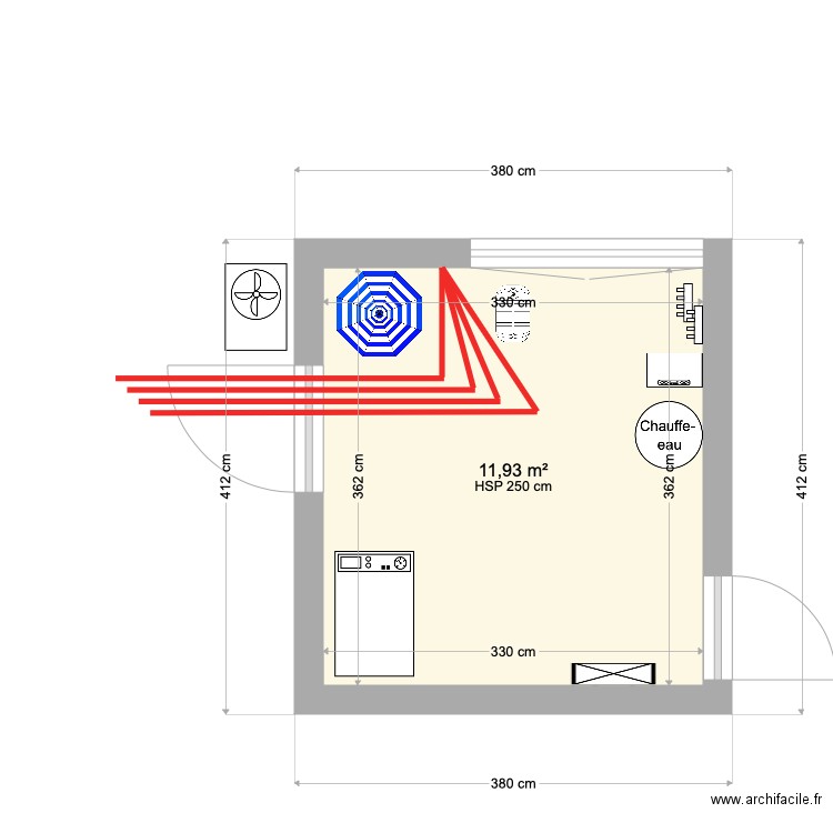 LOCAL TECHNIQUE VANILLE. Plan de 0 pièce et 0 m2