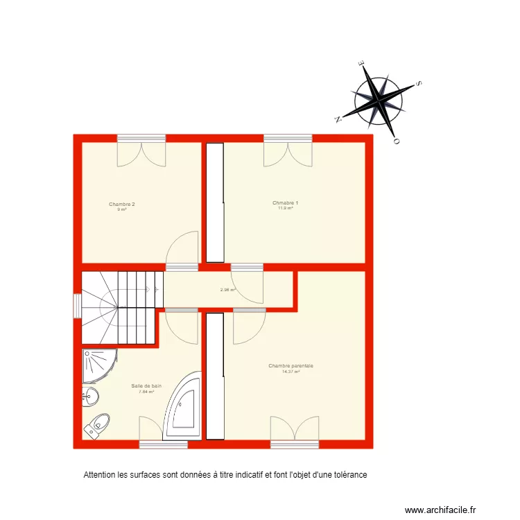 BI 2512 étage non côté. Plan de BI 2512 étage non côté. Plan de