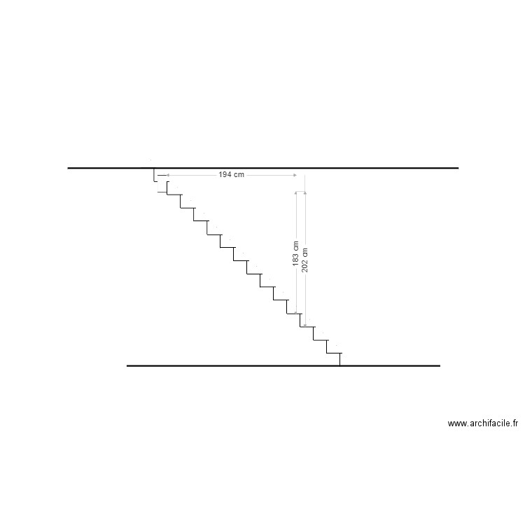 Second Stair 15 steps. Plan de 0 pièce et 0 m2