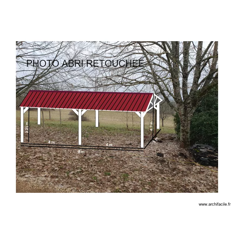 PHOTO ABRI RETOUCHEE. Plan de PHOTO ABRI RETOUCHEE. Plan de