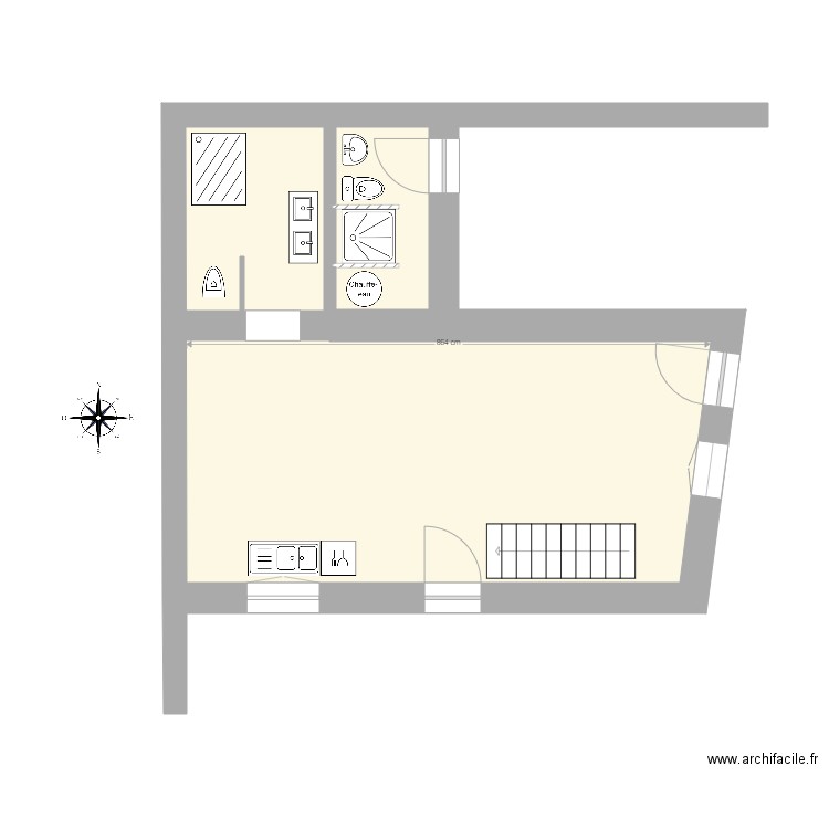  gite V 3 rdc vide. Plan de 0 pièce et 0 m2