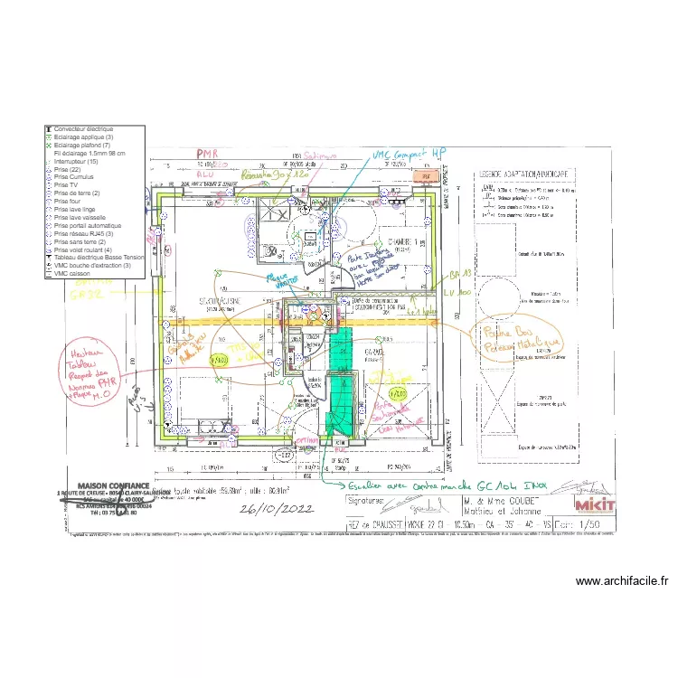 Plan GOUBET RDC. Plan de 