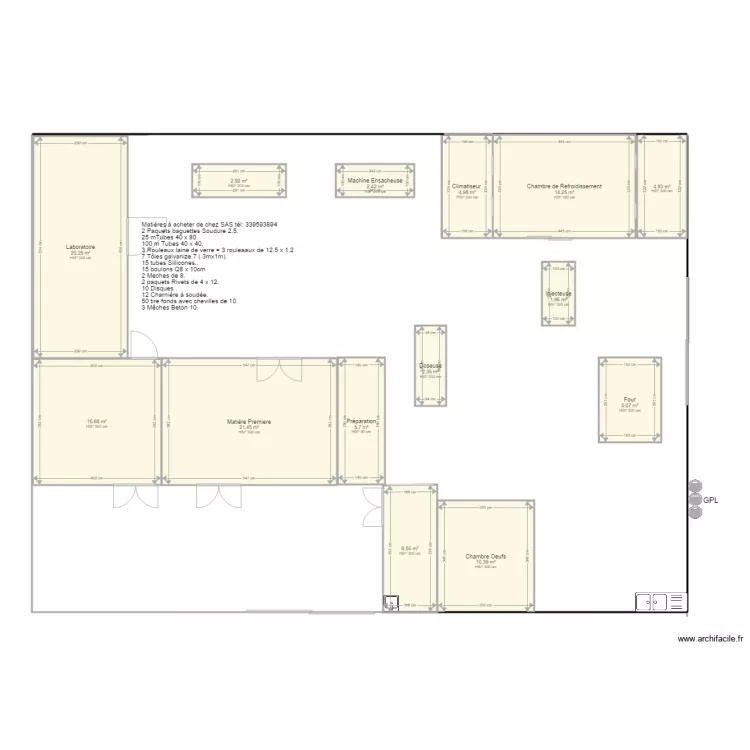 Nouveau Cake. Plan de 