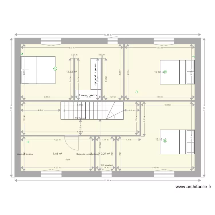 1er étage Bastide v7. Plan de 1er étage Bastide v7. Plan de
