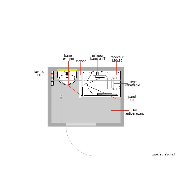 WESOLOWSKI 1. Plan de 1 pièce et 3 m2