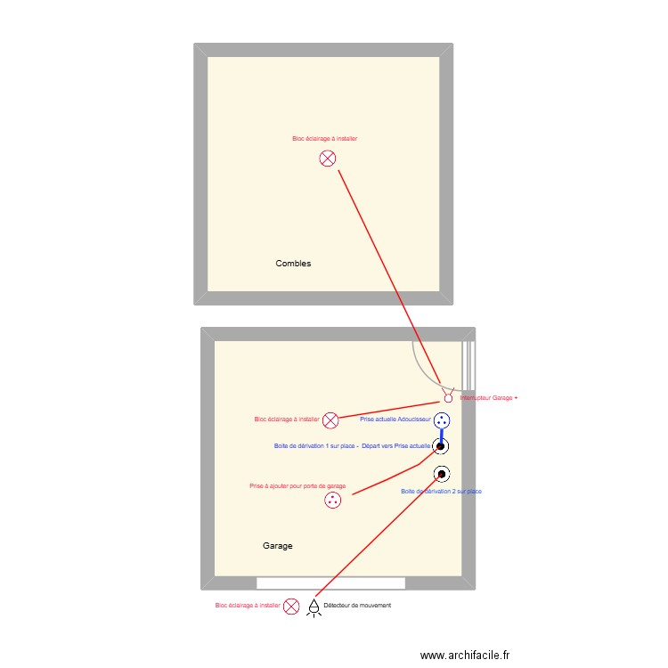 Client Dom Portugais. Plan de 2 pièces et 46 m2