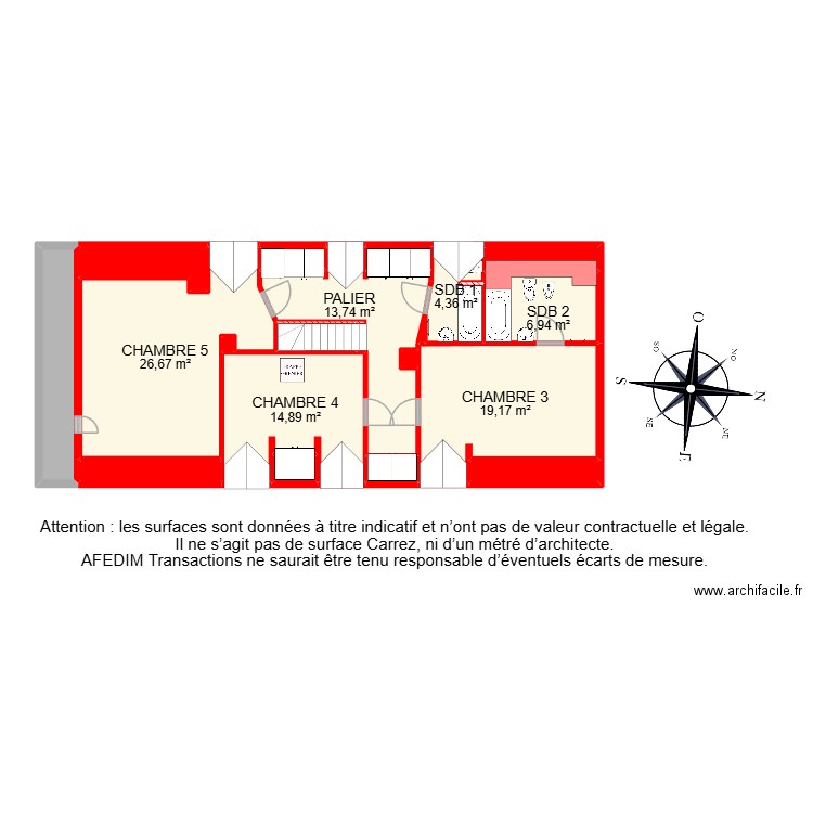 BI 32670 -. Plan de 53 pièces et 554 m2
