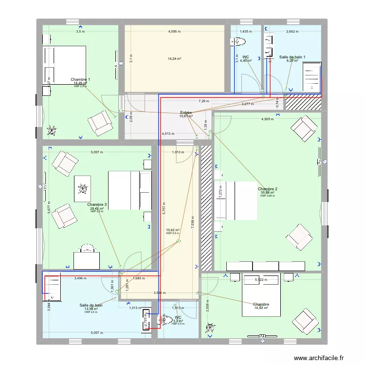 Rochetaill&eacute;e. Plan de 