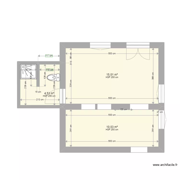 RDC B NADIA 1. Plan de 3 et 30 m² RDC B NADIA 1. Plan de 3 et 30 m²