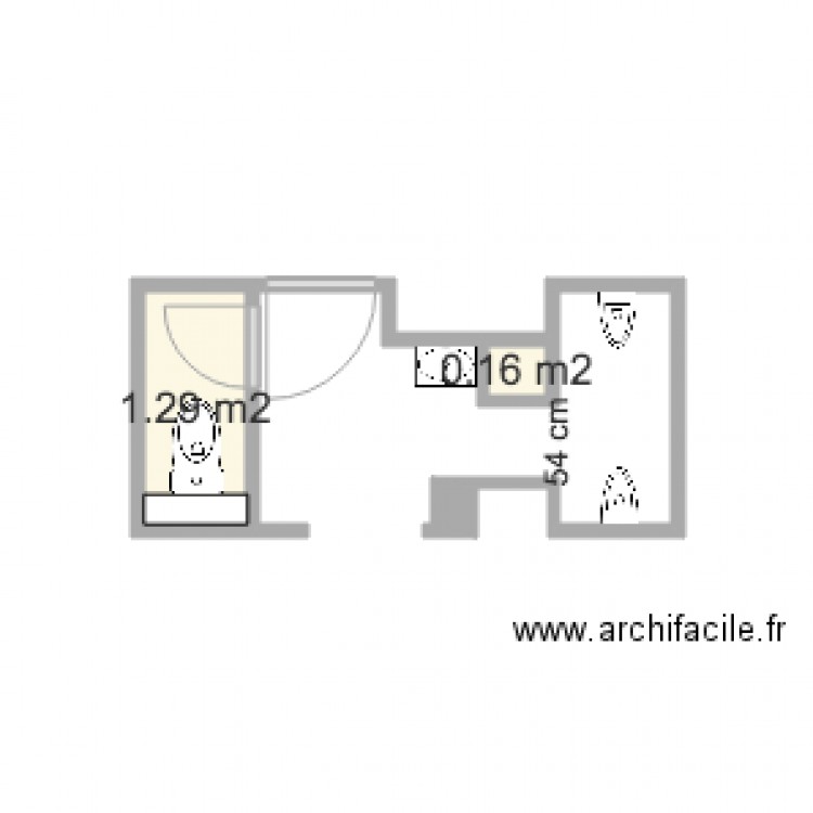 COTE PLAGE Plan existant. Plan de 0 pièce et 0 m2