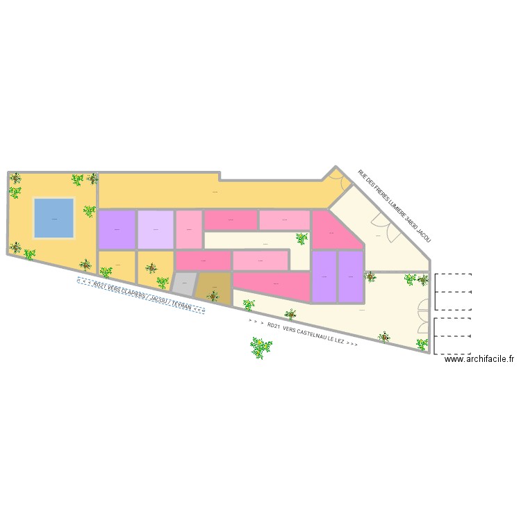 AK99 APPART MV 040823. Plan de 20 pièces et 913 m2