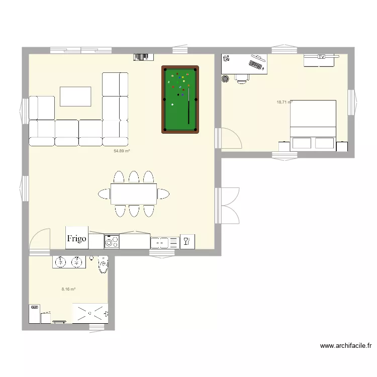 projet test. Plan de 