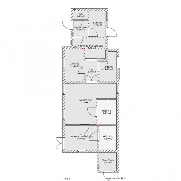 Fromagerie-4-Pieces. Plan de 0 pièce et 0 m2