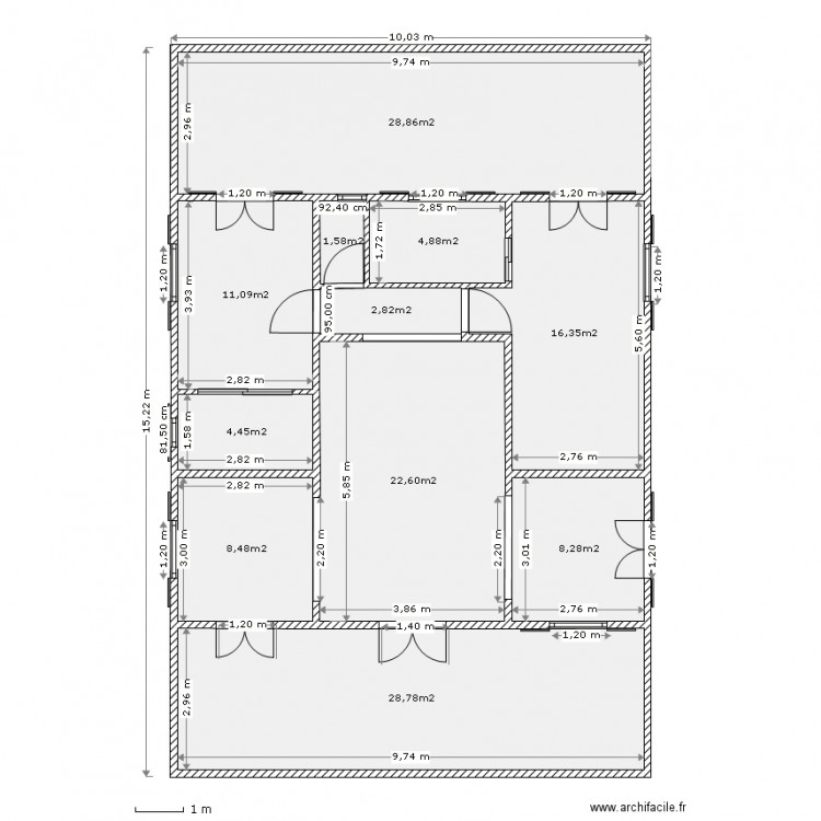 ducos dimensions relles. Plan de 0 pièce et 0 m2