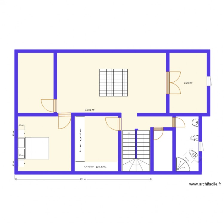 Maison Yacine1er étage. Plan de 0 pièce et 0 m2