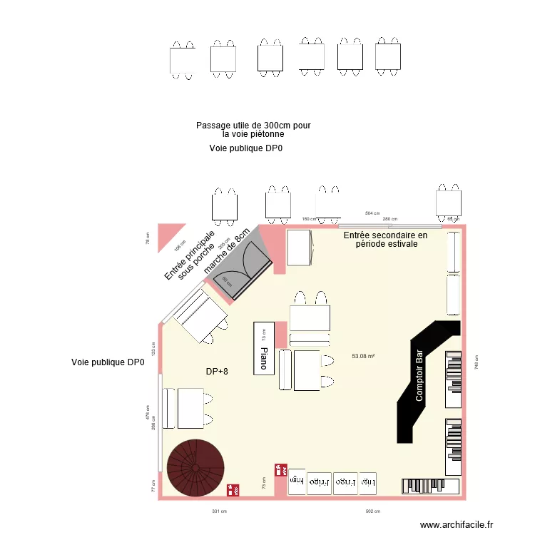 TRENT UN AVANT TRAVAUX. Plan de TRENT UN AVANT TRAVAUX. Plan de
