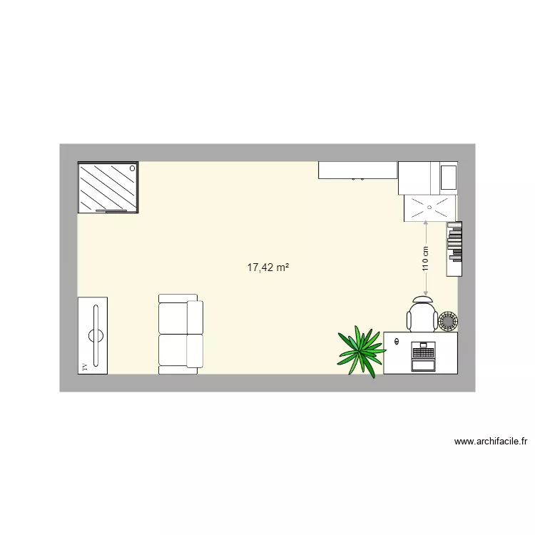 CHAMBRE AARON. Plan de CHAMBRE AARON. Plan de