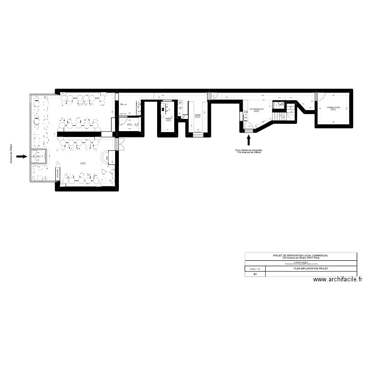 MAISON GABRIEL PROJET. Plan de 7 pièces et 132 m2