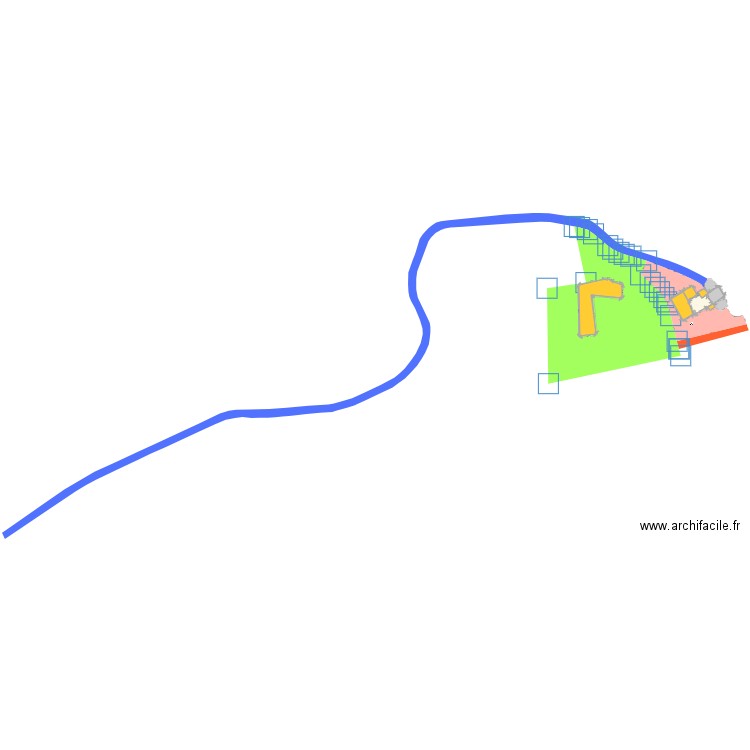 plan de masse avec voisin 2. Plan de 0 pièce et 0 m2