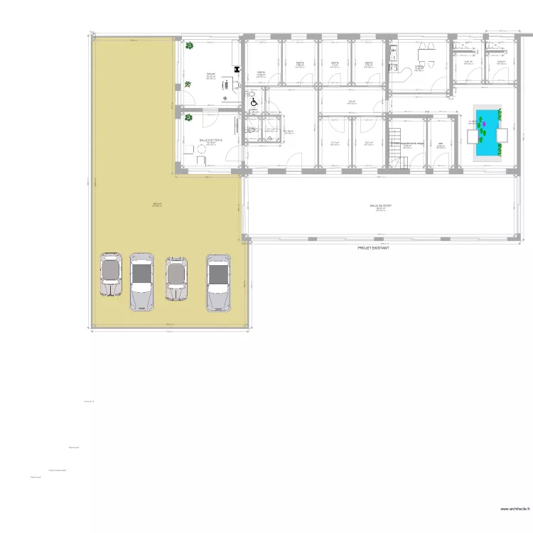 Manu projet existant . Plan de 