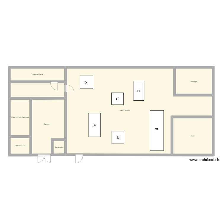 atelier. Plan de 0 pièce et 0 m2