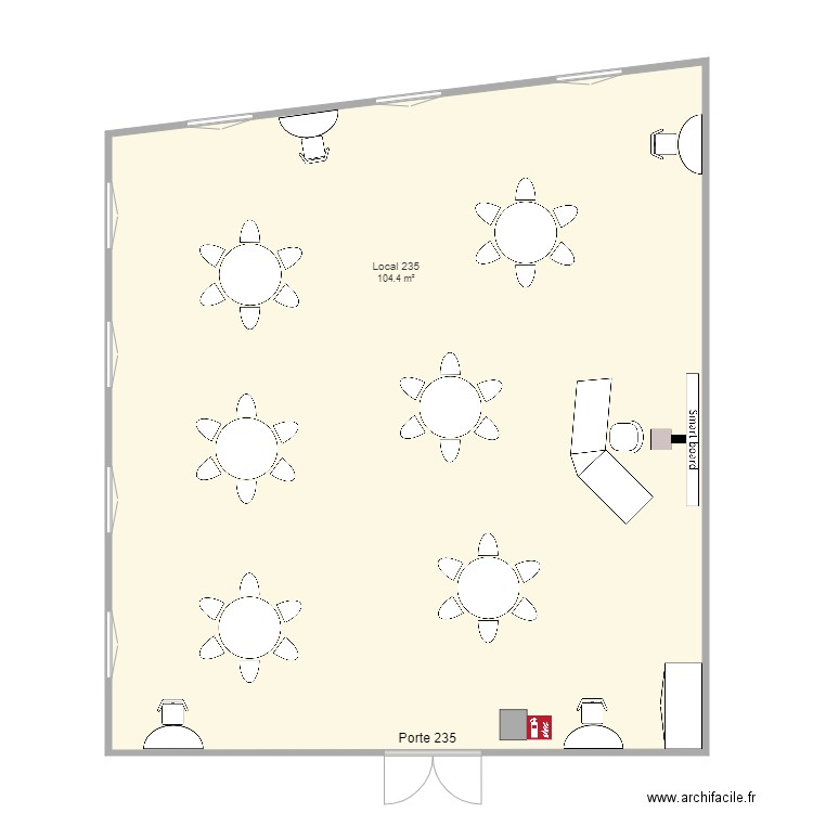 Local 235 2e étage pdc. Plan de 0 pièce et 0 m2