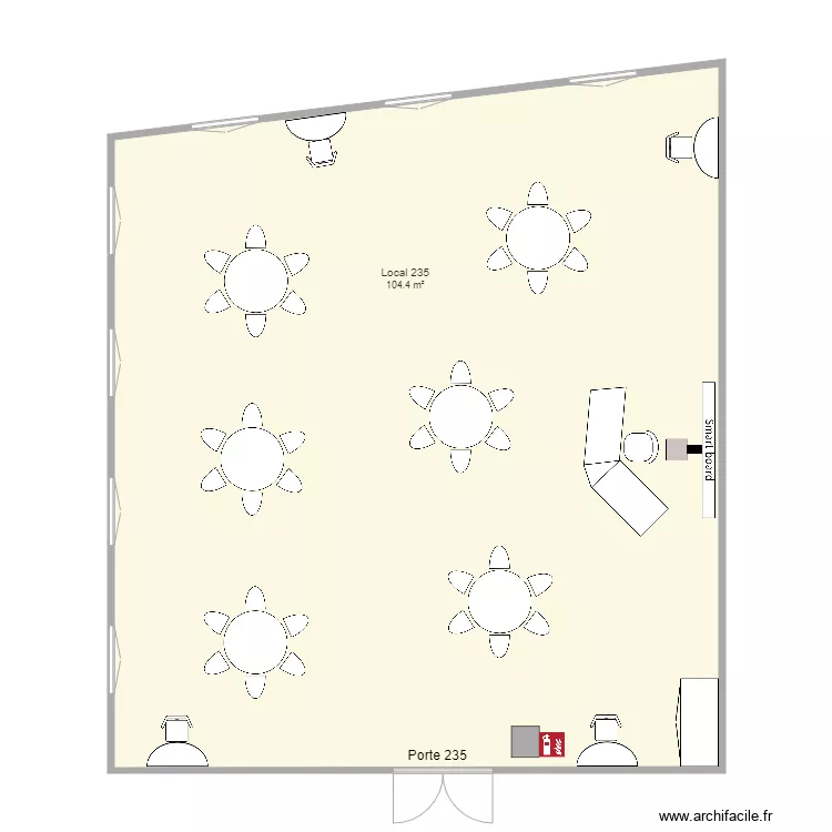 Local 235 2e &eacute;tage pdc. Plan de 