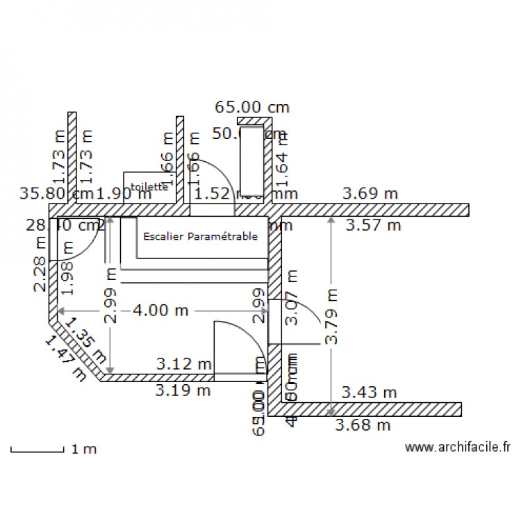 sas d entree maison. Plan de 0 pièce et 0 m2